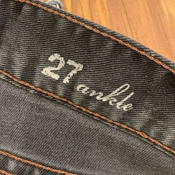 J Crew toothpick ankle cropped black denim jeans woman’s size 27 - Picture 8 of 10